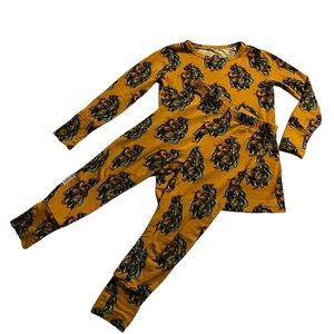 Dreamiere The Mane Event Longsleeve Pajama Set Bamboo Lion Size 2T